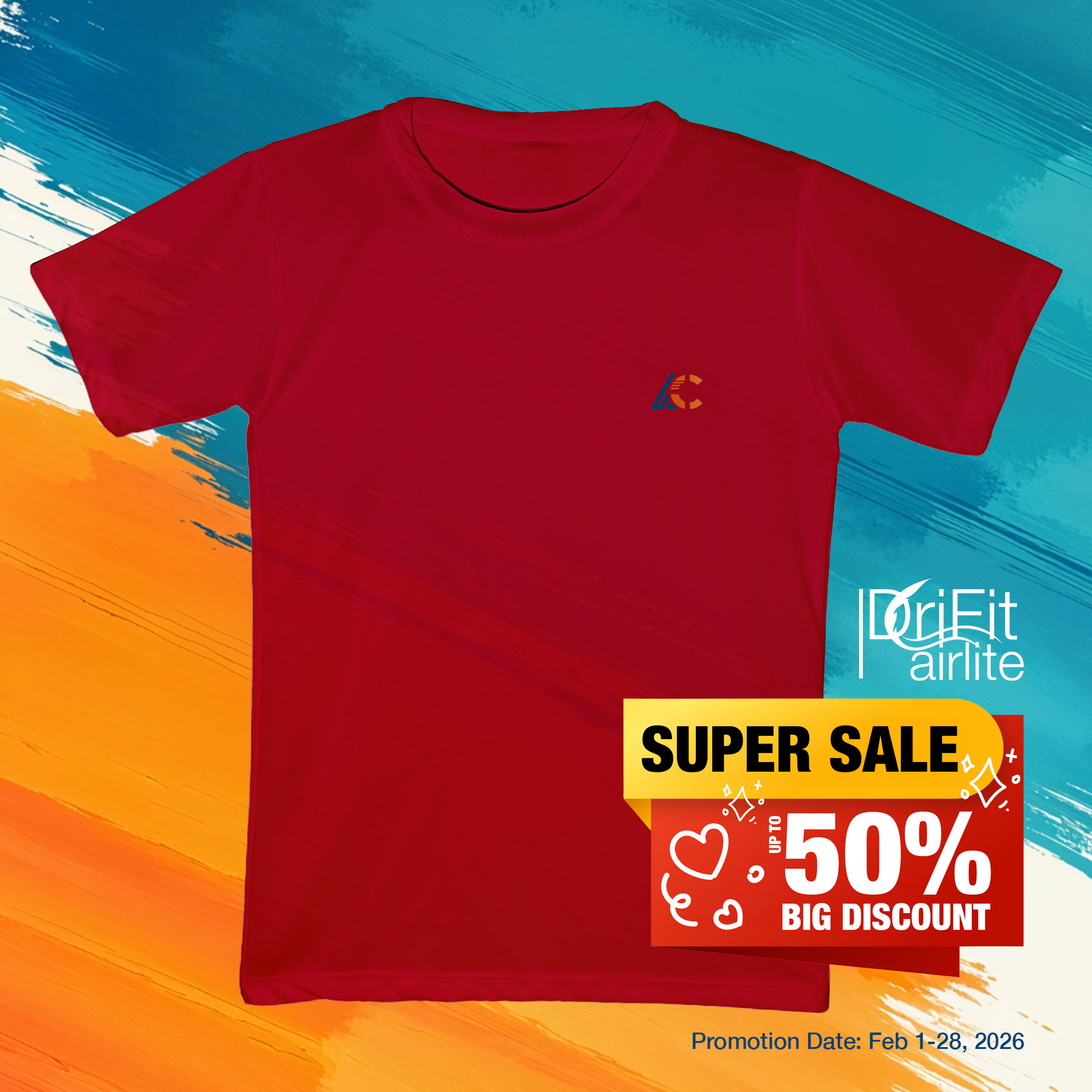 PROMOS-FEB-AIR-lite-maroon Drift Active Heavy White